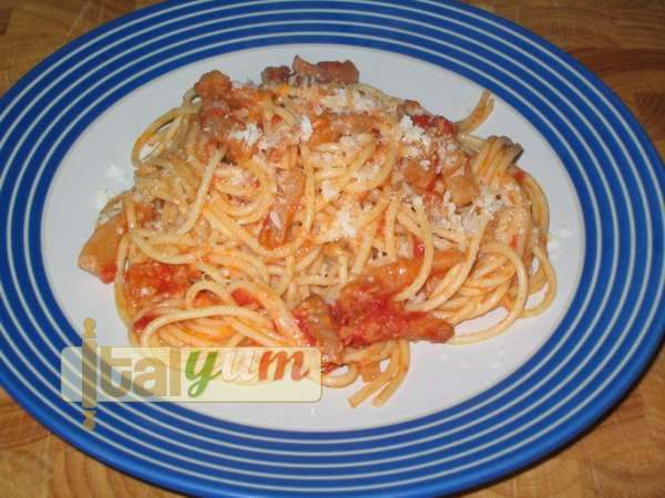 Amatrice Spaghetti (Spaghetti all'amatriciana) | Pasta recipes