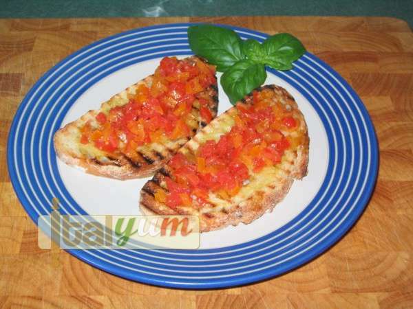 Bruschetta with tomatoes (Bruschetta al pomodoro) | Vegetable recipes