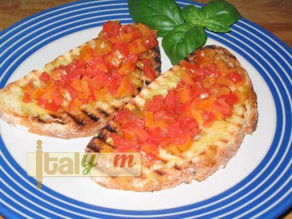 Bruschetta with tomatoes (Bruschetta al pomodoro) | Vegetable recipes