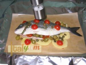 Sea bream wrapped in cooking foil 2 (Orata al cartoccio) | Seafood recipes