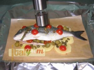 Sea bream wrapped in cooking foil 2 (Orata al cartoccio) | Seafood recipes