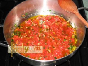 Red mullets in tomato sauce (Triglie alla Livornese) | Seafood recipes