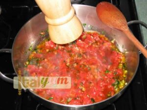 Red mullets in tomato sauce (Triglie alla Livornese) | Seafood recipes