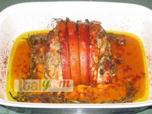 Roast pork leg joint (Arrosto di maiale) | Meat Recipes