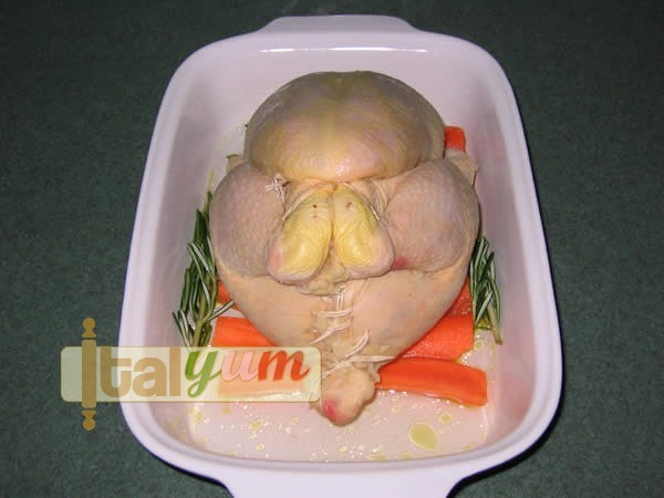 Stuffed roast chicken (Pollo ripieno) | Meat Recipes