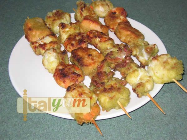 Fish kebabs (Spiedini di pesce) | Seafood recipes