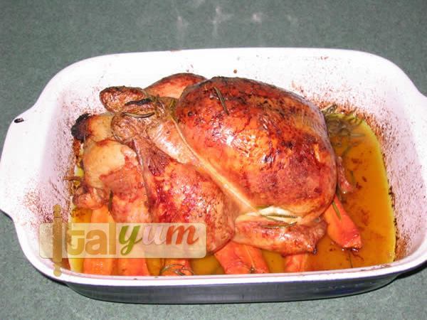 Stuffed roast chicken (Pollo ripieno) | Meat Recipes
