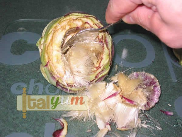 Artichokes with pancetta (Carciofi con pancetta) | Vegetable recipes